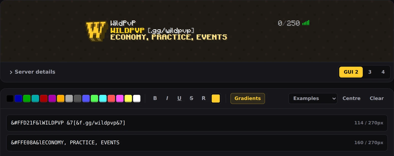 Screenshot of MOTD Viewer